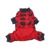 Barker's Bowtique Dog Apparel HD Lightweight Red Buffalo Check Pet Pajamas