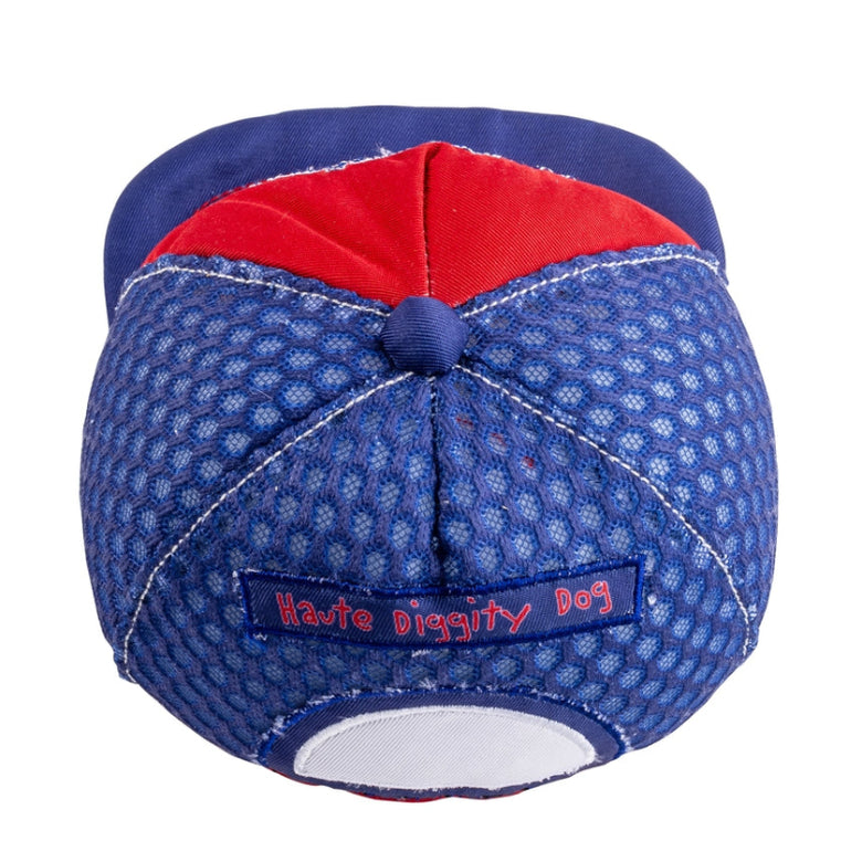 All American Dog Club Trucker Hat Plush Squeaky Dog Toy