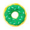 ZippyPaws dog toys Green Mint Chip Holiday Donutz Sprinkles Squeaky Dog Toy
