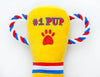 Thoozy dog toys #1 PUP Trophy Rope Tug Plush Squeaky Dog Toy - 9"