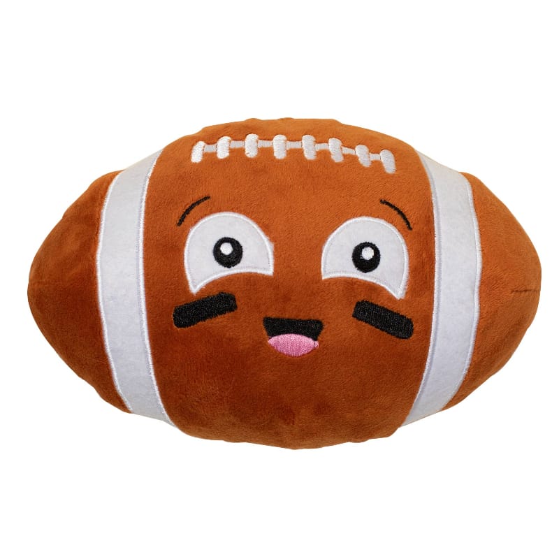 PetShop by Fringe Studio dog toys I Wanna Be A Baller Football Plush Squeak Dog Toy