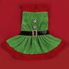 TMU - YIN DIGITAL SOLUTIONS GMBH Dog Apparel XS Holiday Green Peppermint Candy Button Dog Dress