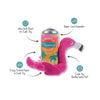 Petshop by Fringe Studio Dog Toys Pool Days, Sun Rays Pink Flamingo Beverage Plush Squeak Dog Toy Set - 2 Pc