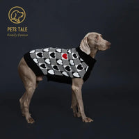 TM - PETS TALE Sweaters You are My Whole Heart Beat Black Dog Sweater