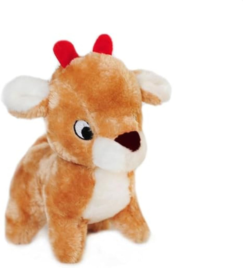 Christmas Holiday Deluxe Reindeer Plush Squeaky Dog Toy