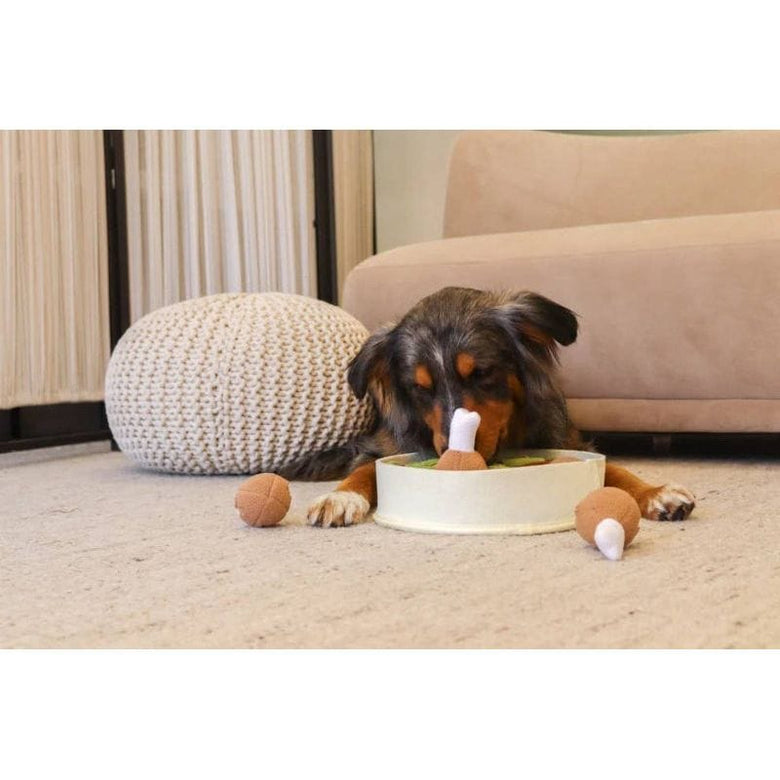 Injoya dog toys Chicken n’ Gravy Snuffle Bowl Dog Toy Set