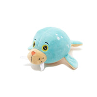 BARK dog toys Wallace the Walrus Plush Blue Squeak Dog Toy