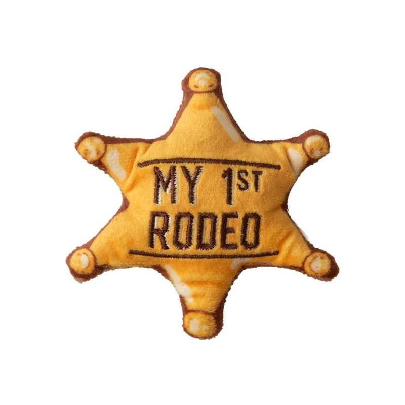 SnugArooz Cat Toys Kitty 1st Rodeo Western Star Badge Cat Toy