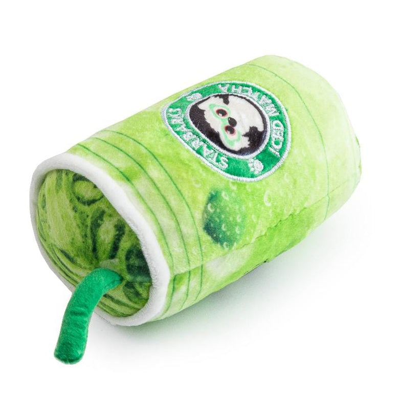 Haute Diggity Dog dog toys Starbarks Iced Matcha Plush Squeak Dog Toy