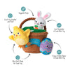 Petshop by Fringe Studio dog toys Easter Egg Hunt Squad Hide N Seek Interactive Plush Dog Toy Set - 4 Pc