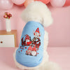 TM - PET PLUS LTD dog apparel Gnomes Love Heart Print Light Jersey Blue Pet Tee