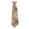 The Worthy Dog Bow Tie SM Tan Plaid Neck-Tie Pet Collar Attachment - 2 Sizes