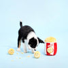 ZippyPaws dog toys Popcorn Bucket Interactive Burrow Plush Squeaky Dog Toy Set - 4 Pc
