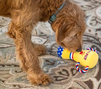 Thoozy dog toys #1 PUP Trophy Rope Tug Plush Squeaky Dog Toy - 9"