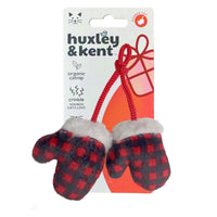 Mittens for Kittens! Christmas Holiday Winter Red Checkered Plush Cat Toy