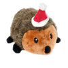 Christmas Holiday Hedgehog Plush Squeaky Dog Toy - 2 Sizes