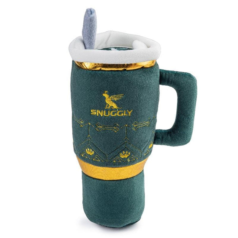 Haute Diggity Dog dog toys Grn Holiday Snuggly Cup Plush Dog Toy - 3 Colors