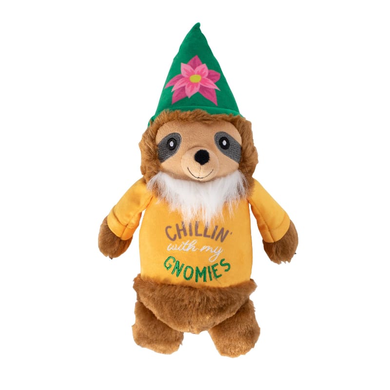 Pet Shop by Fringe Studio dog toys Chillin' With My Gnomies Spring Plush Squeak Dog Toy