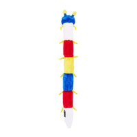ZippyPaws dog toys Caterpillar Primary Colors Long Plush Squeaky Dog Toy