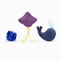 Hugsmart Products Inc Hugsmart Products Inc - HugSmart Pet - Ocean Pals  | Whale&Stingray - Cat Toy