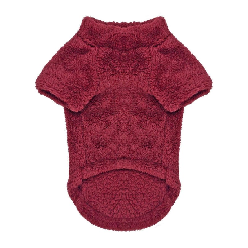 Doggie Design SWEATERS Burgundy Soft Plush Warm Dog Pullover