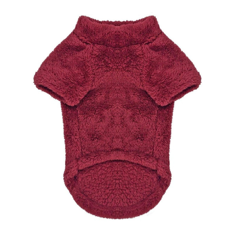 Doggie Design SWEATERS Burgundy Soft Plush Warm Dog Pullover