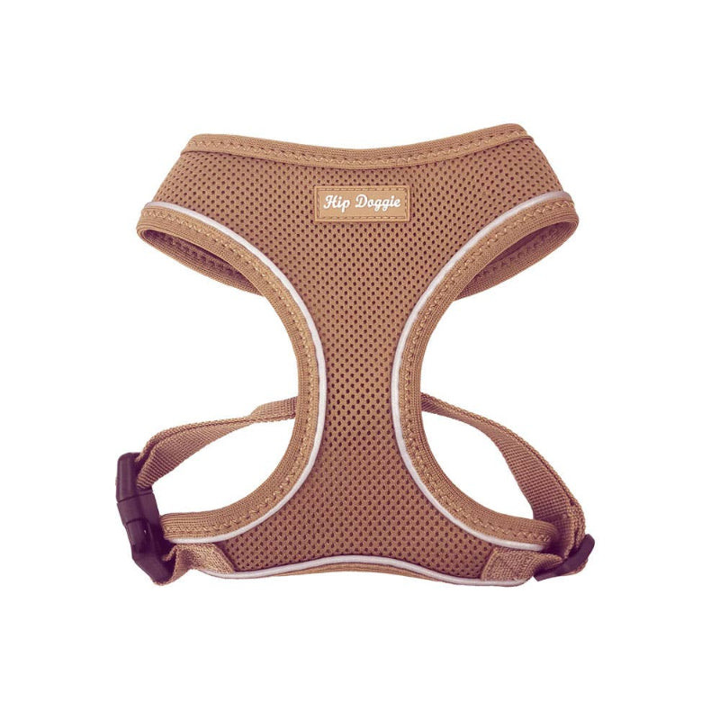 Barker's Bowtique Barker's Bowtique - Hip Doggie -  Ultra Comfort Harness - Tan: M