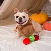 Hugsmart Products Inc dog toys Autumn Tailz Apple Basket Interactive Plush Dog Toy