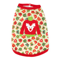 Christmas Ugly Sweater Festive Holiday Dog Tee