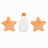 Hugsmart Products Inc dog toys Happy Woofmas Milk & Cookies Plush Dog Toy Set - 3 Pc