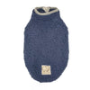 Barker's Bowtique Sweaters XS Ivory Ella Half-Zip Sherpa Pet Fleece Pullover - Navy