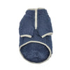 Barker's Bowtique Sweaters Ivory Ella Half-Zip Sherpa Pet Fleece Pullover - Navy