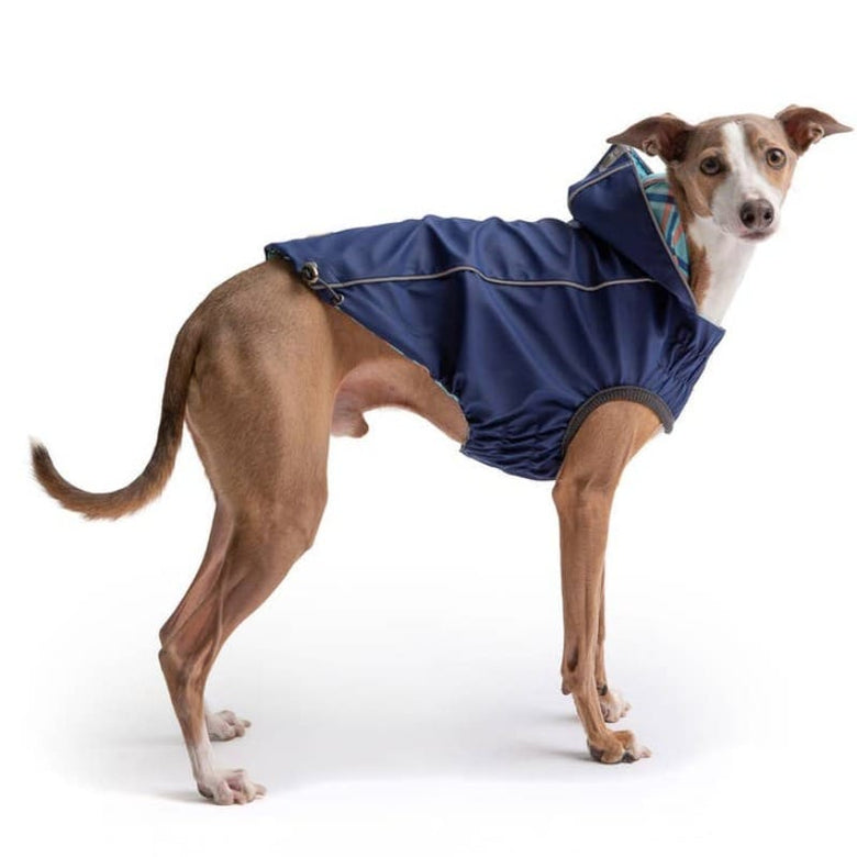 GF Pet Jackets Reversible Elasto-Fit Navy Pet Raincoat
