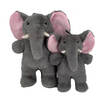 Savannah The Elephant Grey Plush Squeaky Dog Toy - Large