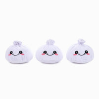 Hugsmart Products Inc dog toys Food Party Soup Dumplings Interactive Plush Dog Toy Set - 4 Pc