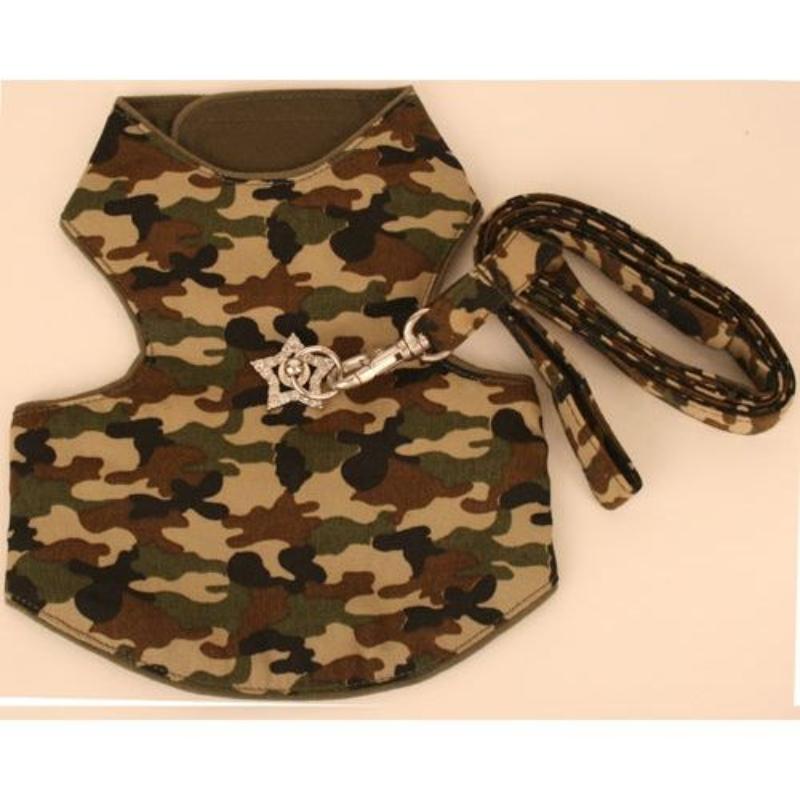 Puppe Love / PamPet USA Harnesses SZ 00 Camo Vest with Bling Stones Dog Harness