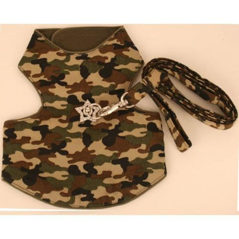 Puppe Love / PamPet USA Harnesses SZ 00 Camo Vest with Bling Stones Dog Harness