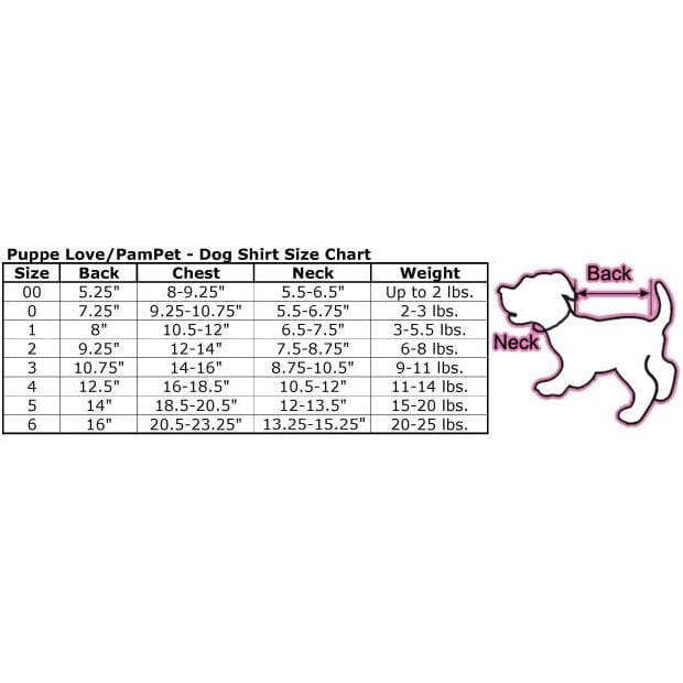 Puppe Love / PamPet USA dog apparel Pink Princess No. 1 Pet Jersey