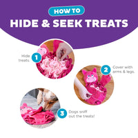 Outward Hound dog toys Snuffle Palz Pink Pig Interactive Treat Puzzle Dog Toy