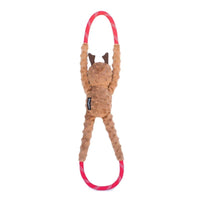 ZippyPaws dog toys Holiday RopeTugz Reindeer Dog Toy