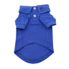 Doggie Design Tee's XSM Nautical Blue Solid Collared Dog Polo Shirt