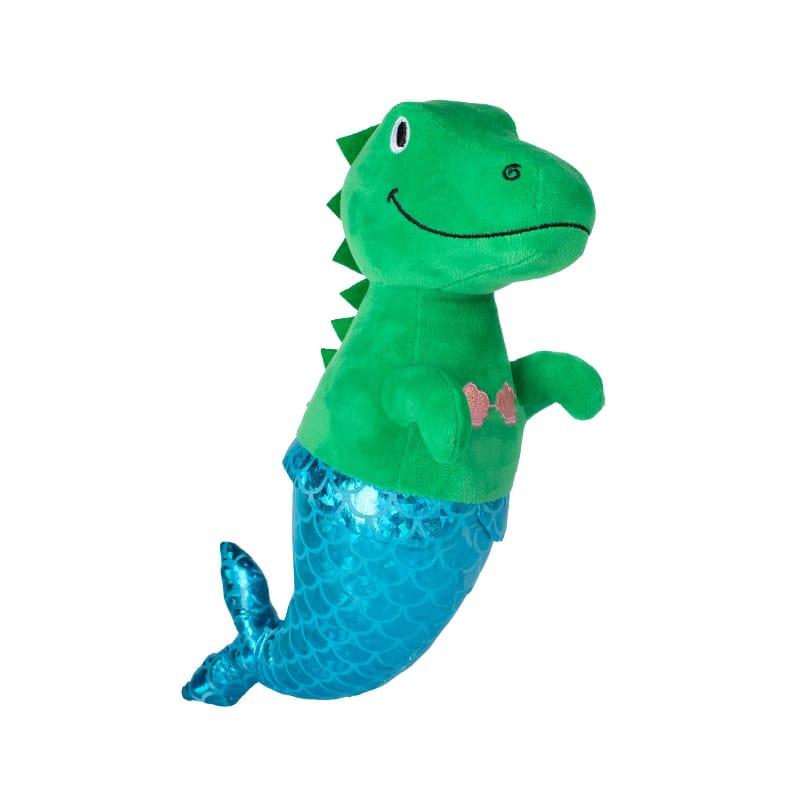 Petshop by Fringe Studio dog toys Mer-Rex Mermaid Plush Squeaky Dog Toy