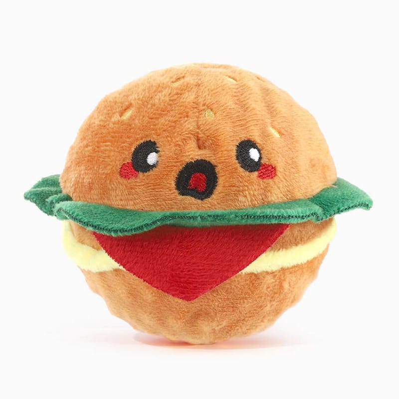 Hugsmart Products Inc dog toys Food Party Hamburger Ball Dog Toy