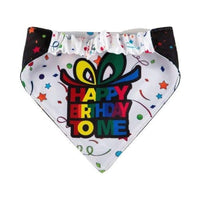 Barker's Bowtique Bandanas Hip Doggie Party - Reversible Birthday Dog Bandana
