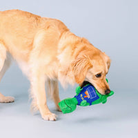 Petshop by Fringe Studio dog toys "I Dig You" Garden Time Rex Plush Squeak Dog Toy