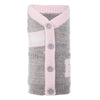 The Worthy Dog The Worthy Dog - Varsity Cardigan: Gray / Small