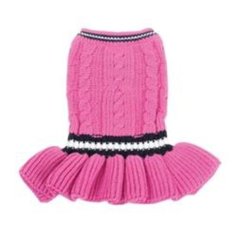 Dogo Pet Fashions Dresses XL School Girl Sweater Pink Dog Dress