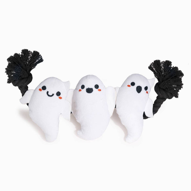 Hugsmart Products Inc Hugsmart Products Inc - HugSmart Pet - Howloween Night | Rope Ghost - Dog Rope Toy