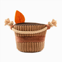 Hugsmart Products Inc dog toys Autumn Tailz Apple Basket Interactive Plush Dog Toy