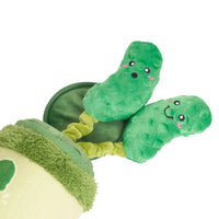 Pickle Jar Bungee Burrow Interactive Plush Squeaky Dog Toy